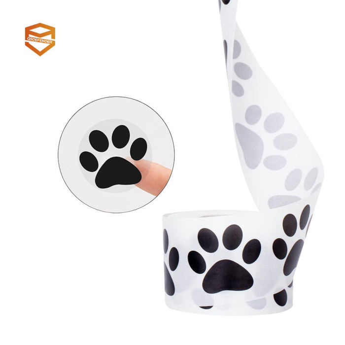 Manufacturer Waterproof Cheap Uv Transfer Paw Prints Stickers Custom