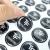Eco-Friendly Custom 3D Epoxy Dome Stickers, Transparent Silicone Labels for Fruit, Egg, Rice, Seeds