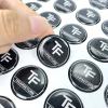 Eco-friendly Custom Clear Epoxy 3D Dome Sticker Transparent Silicone Labels for Fruit Egg Rice Seeds Rectangular 3D Epoxy