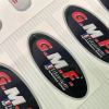 Eco-friendly Custom Clear Epoxy 3D Dome Sticker Transparent Silicone Labels for Fruit Egg Rice Seeds Rectangular 3D Epoxy
