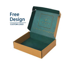 Custom Kraft Jewelry Box for Ring, Necklace, Ornament - Corrugated Gift Packaging with Stamping