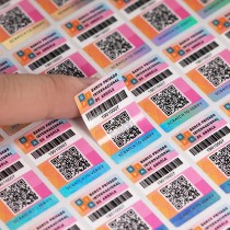 Custom QR Code Holographic Security Labels - 3D Anti-Counterfeit Stickers for High-Tech Packaging