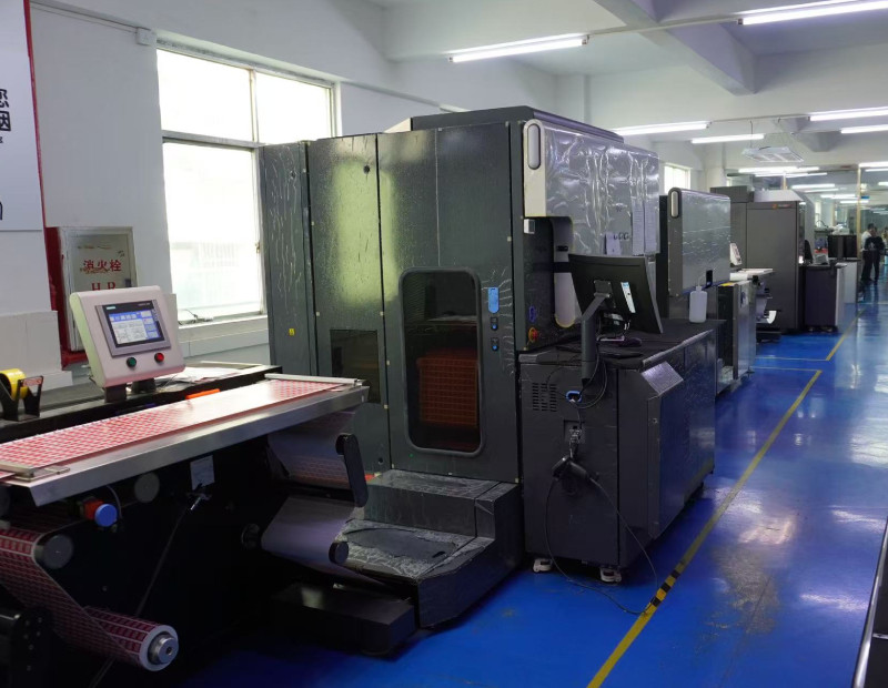 Digital printing and quality inspection line in the production workshop