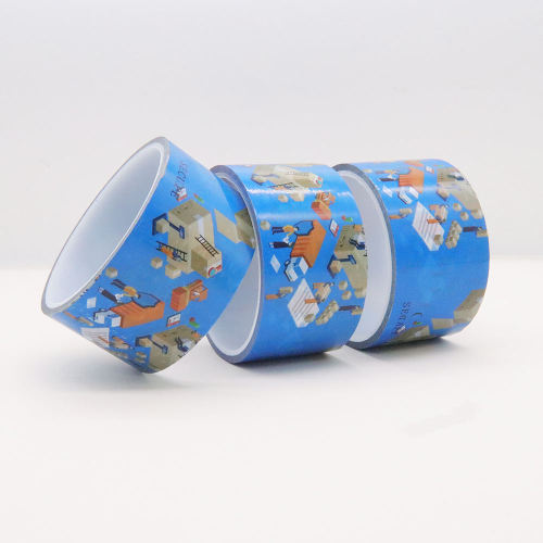 Custom Logo Packing Tape Hot Melt Adhesive Tamper-Evident Void Tape for Carton Sealing and Transport