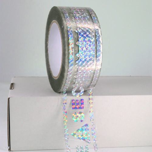 Custom Adhesive Bopp Tape Anti Counterfeitanti Waterproof Tape Rolls Holographic Transparent Tapes