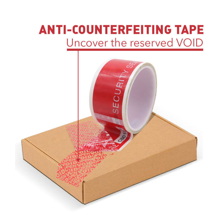 Sequentially Numbered Customize Your Tamperproof Security Seal Tape Tamper Evident