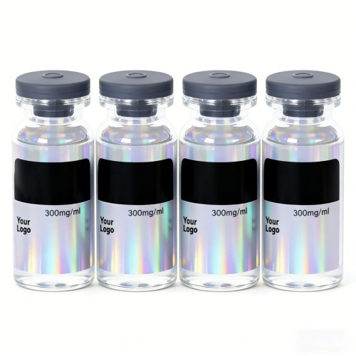 Custom peptide bottle label stickers for high-end packaging label manufacturing