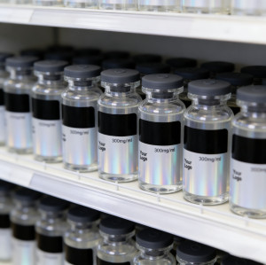 Custom peptide bottle label stickers for high-end packaging label manufacturing