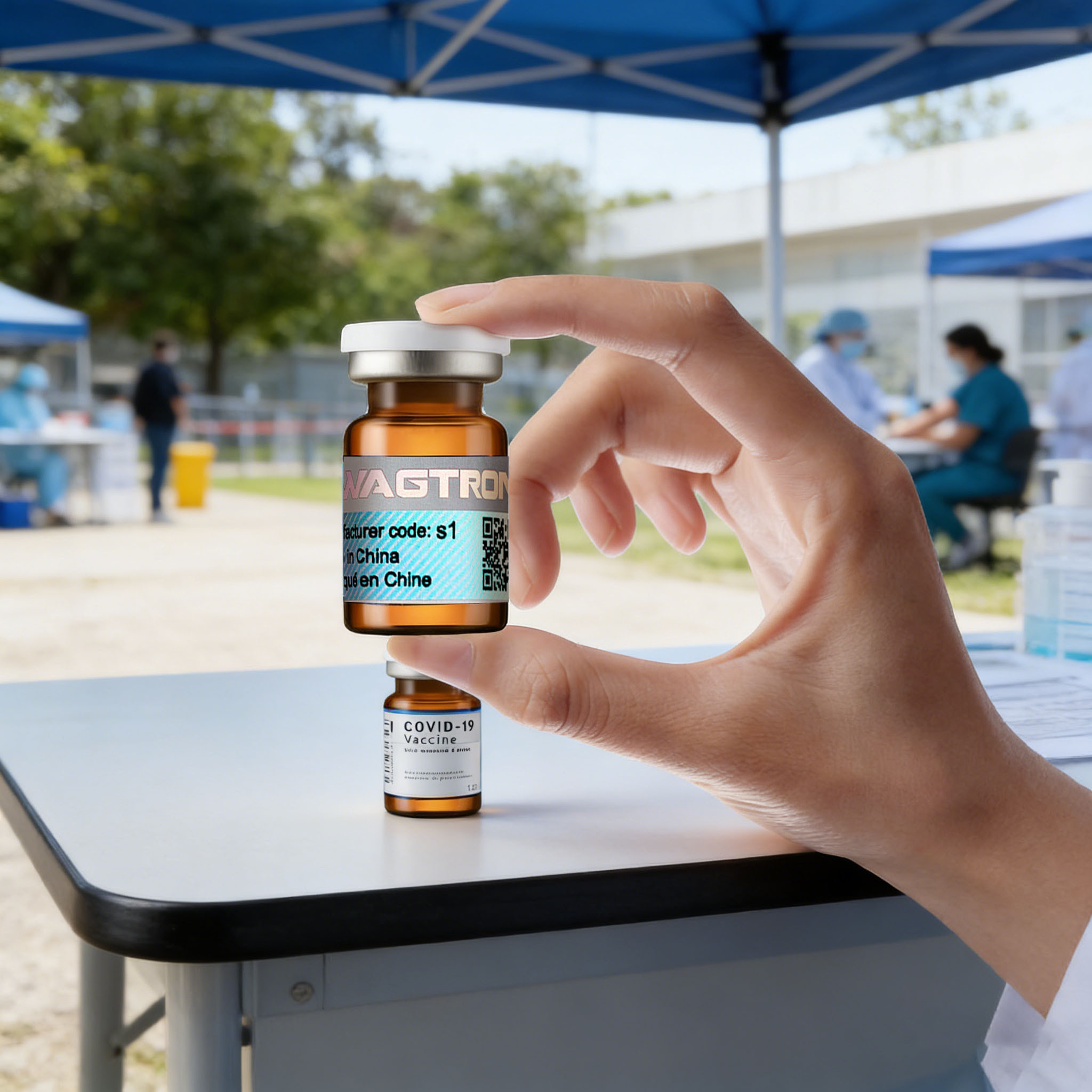 Serialized product packaging with a 2D DataMatrix code for supply-chain verification