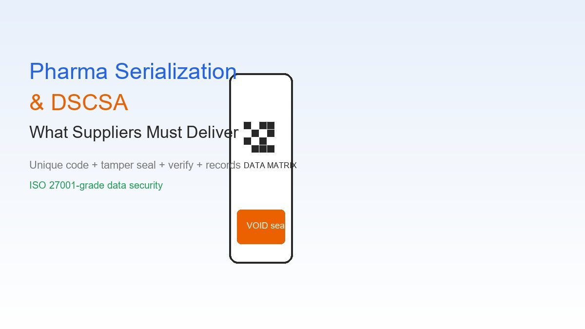 Pharma Serialization & DSCSA: What Suppliers Must Deliver