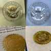 High-Quality Anti-Counterfeiting Certificate of authenticity Gold Silver Hot Stamped Designs Secure