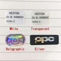 Eco-Friendly Custom 3D Epoxy Dome Stickers, Transparent Silicone Labels for Fruit, Egg, Rice, Seeds