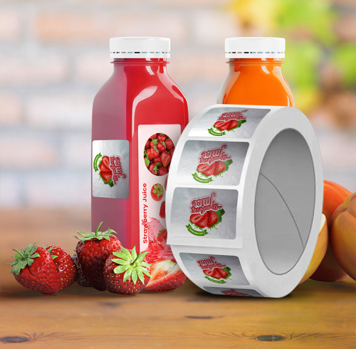 Custom 3D Juice & Wine Bottle Label Waterproof and Tear Resistant BOPP Sticker for False Eyelashes