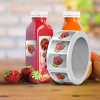 Custom 3D Juice & Wine Bottle Label Waterproof and Tear Resistant BOPP Sticker for False Eyelashes