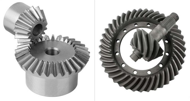 comparison of spiral and straight bevel gear