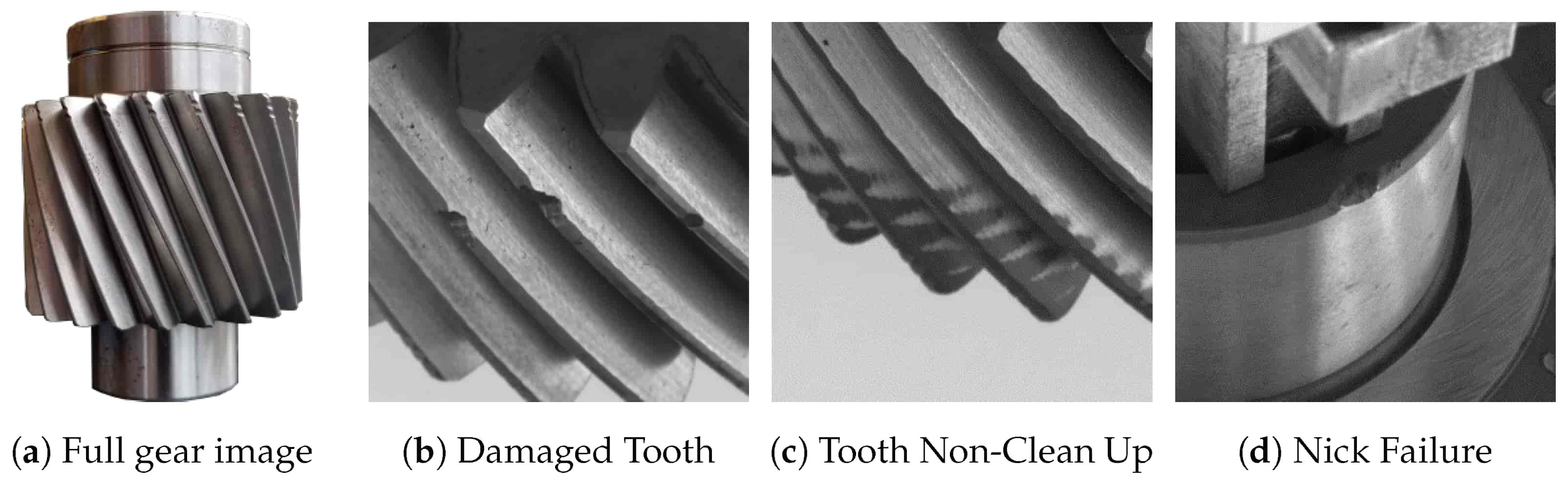 helical gear Defects