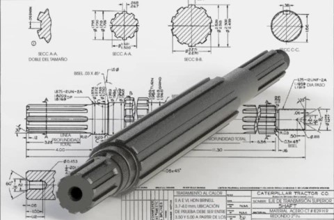 Spline shaft measurement