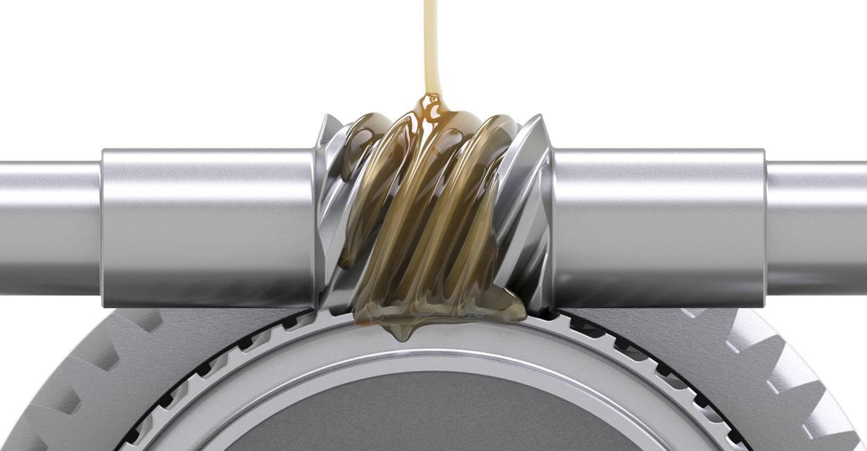 Worm gear lubrication