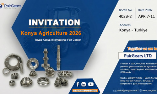 PairGears to Exhibit at Konya Agriculture 2026 in Türkiye | Booth 402B-2