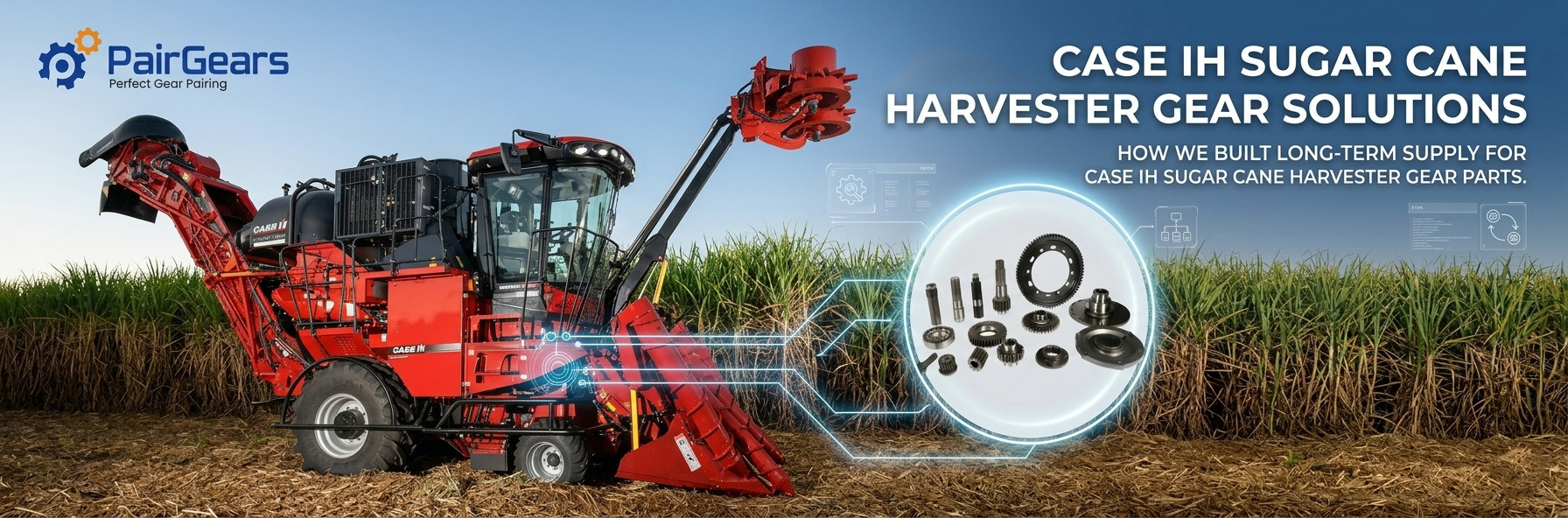 Case IH Sugar Cane Harvester Gear Parts Case