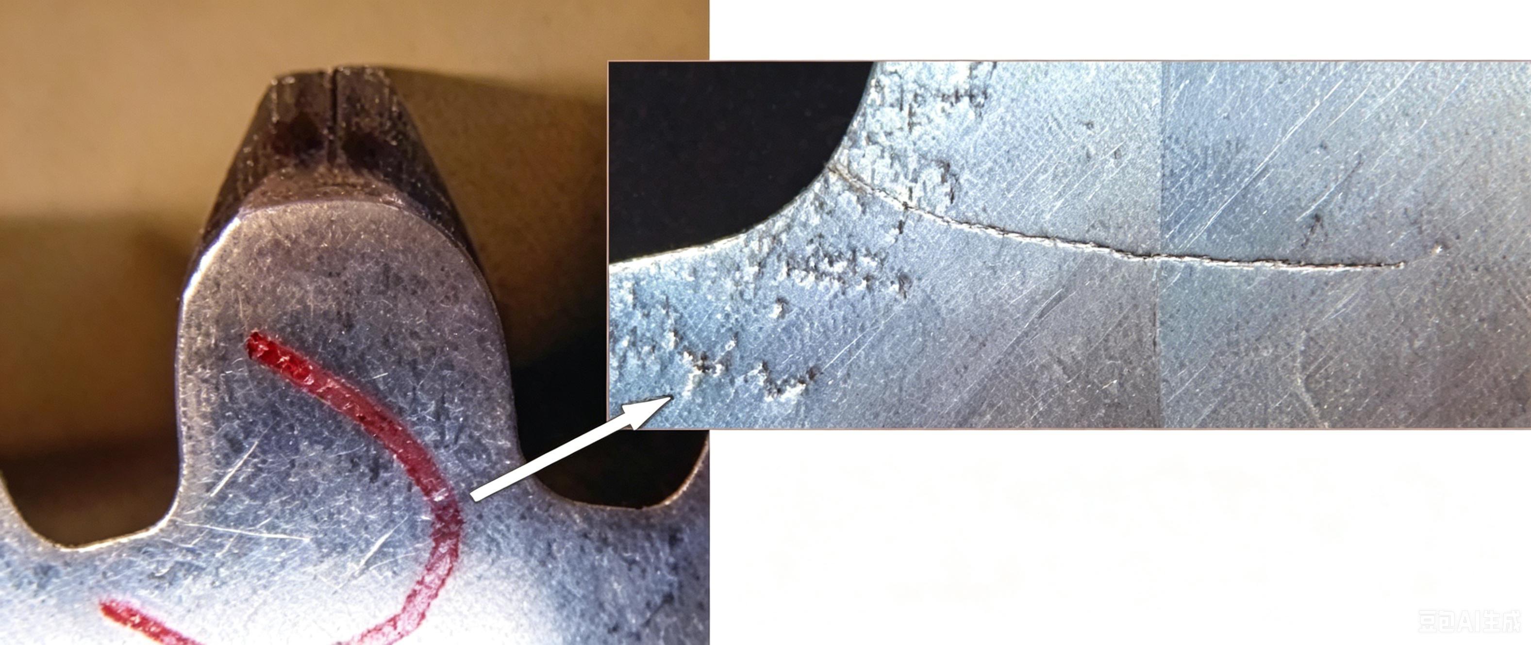 gear teeth root crack failure review