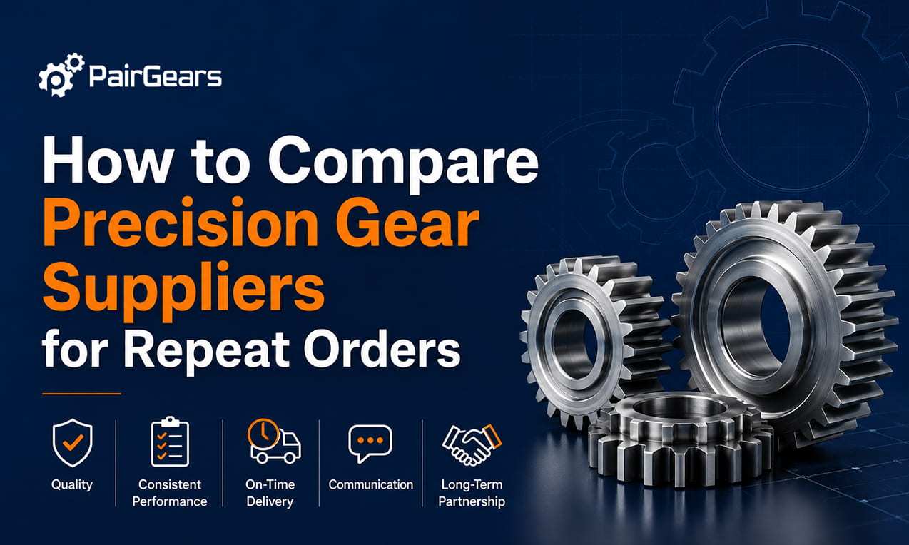 How to Compare Precision Gear Suppliers for Repeat Orders
