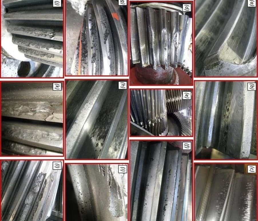 common wear and failure signs on heavy load gears