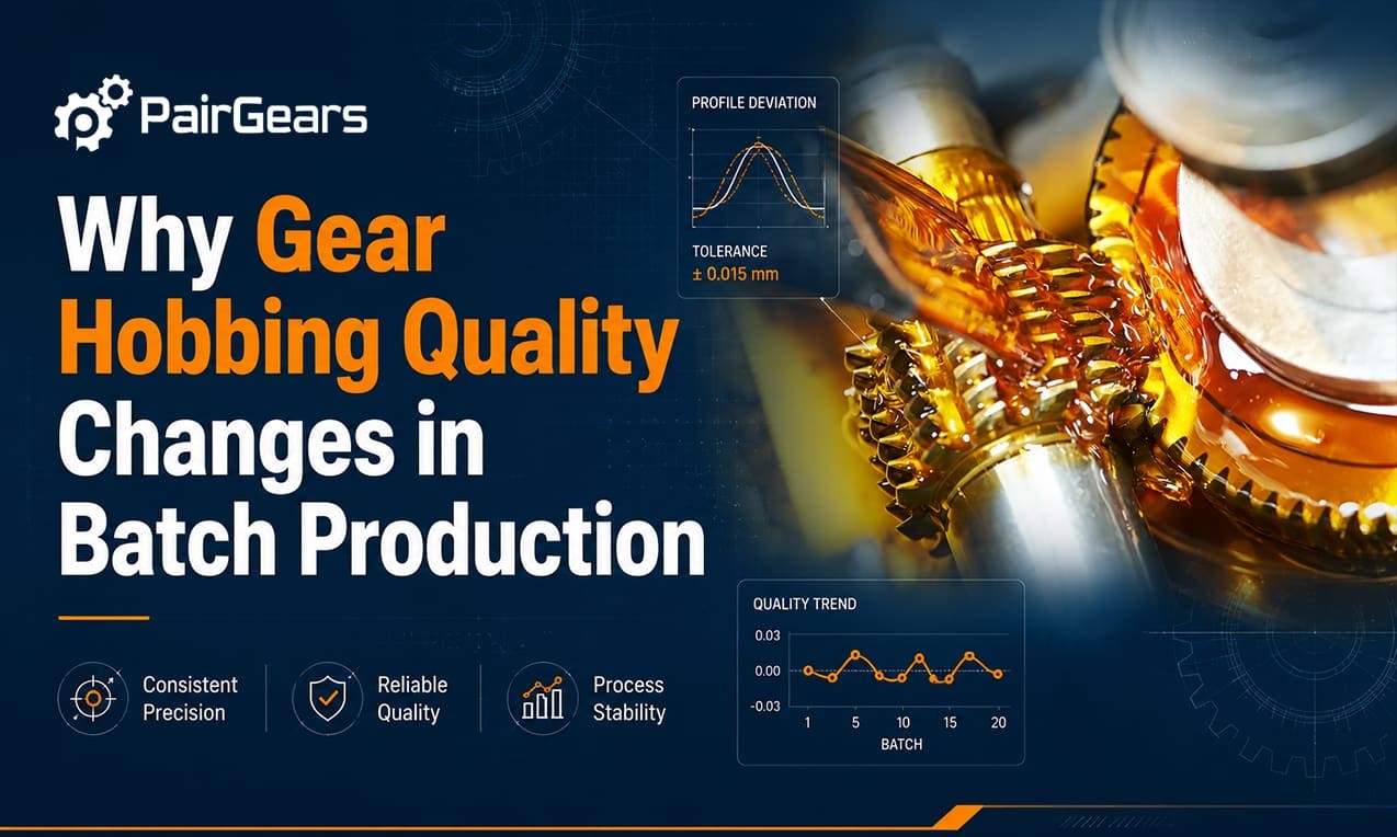 Why Gear Hobbing Quality Changes in Batch Production