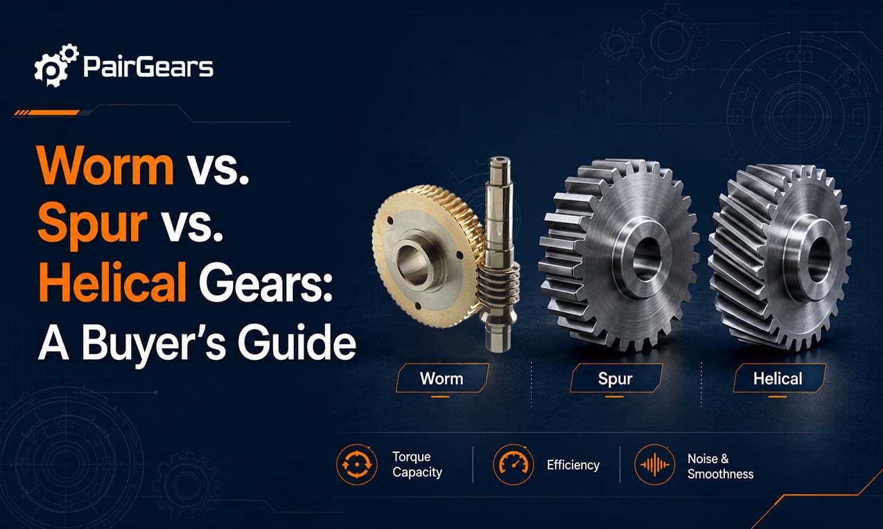 Worm vs. Spur vs. Helical Gears: A Buyer's Guide