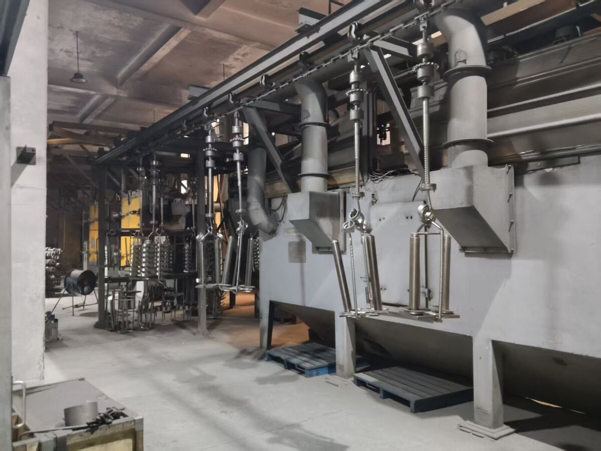 PairGears shot blasting line for cleaning gear surfaces after processing