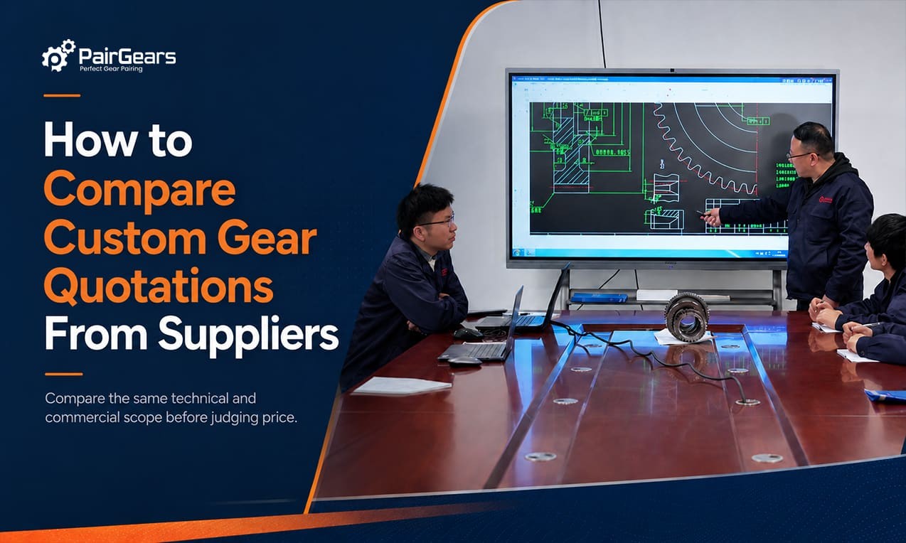 How to Compare Custom Gear Quotations From Suppliers