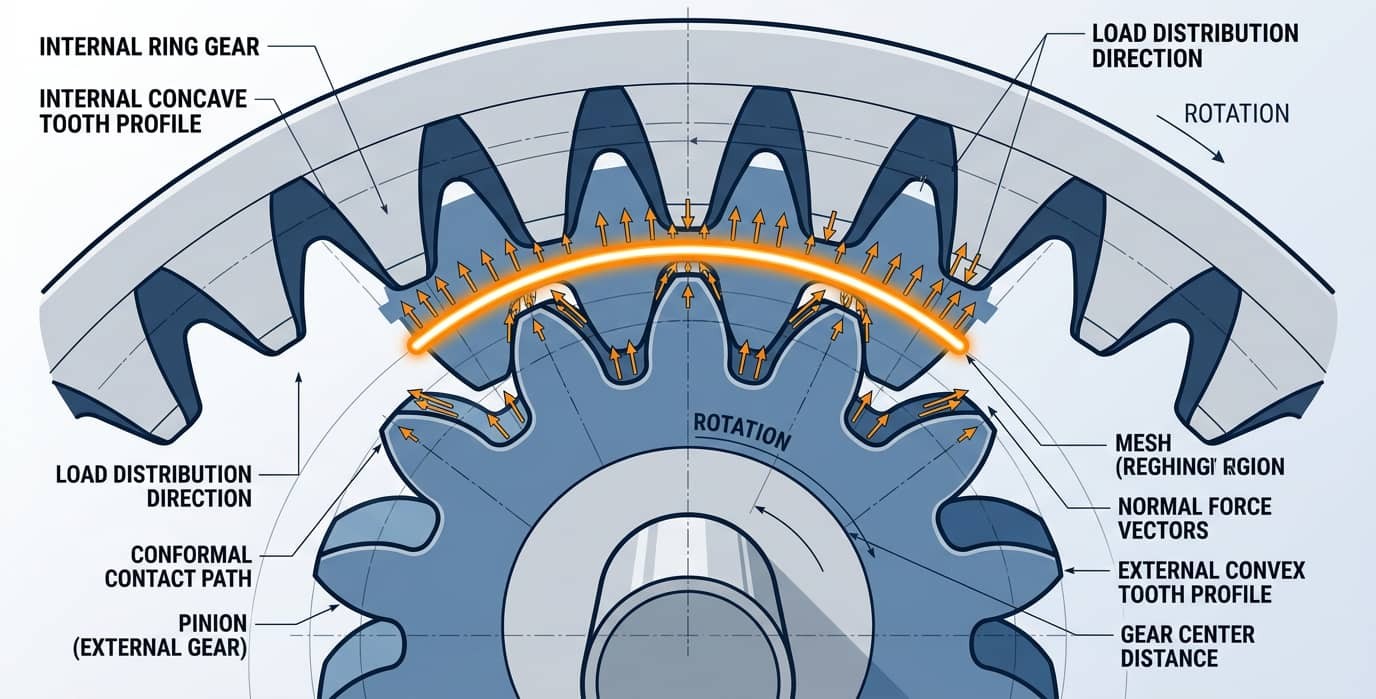 Internal gear structure