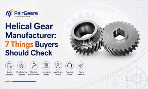 Helical Gear Manufacturer: 7 Things Buyers Should Check