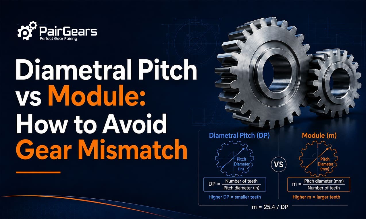 Diametral Pitch vs Module: How to Avoid Gear Mismatch