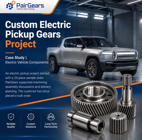 Custom Electric Pickup Gears & Shafts | Case Study - PairGears