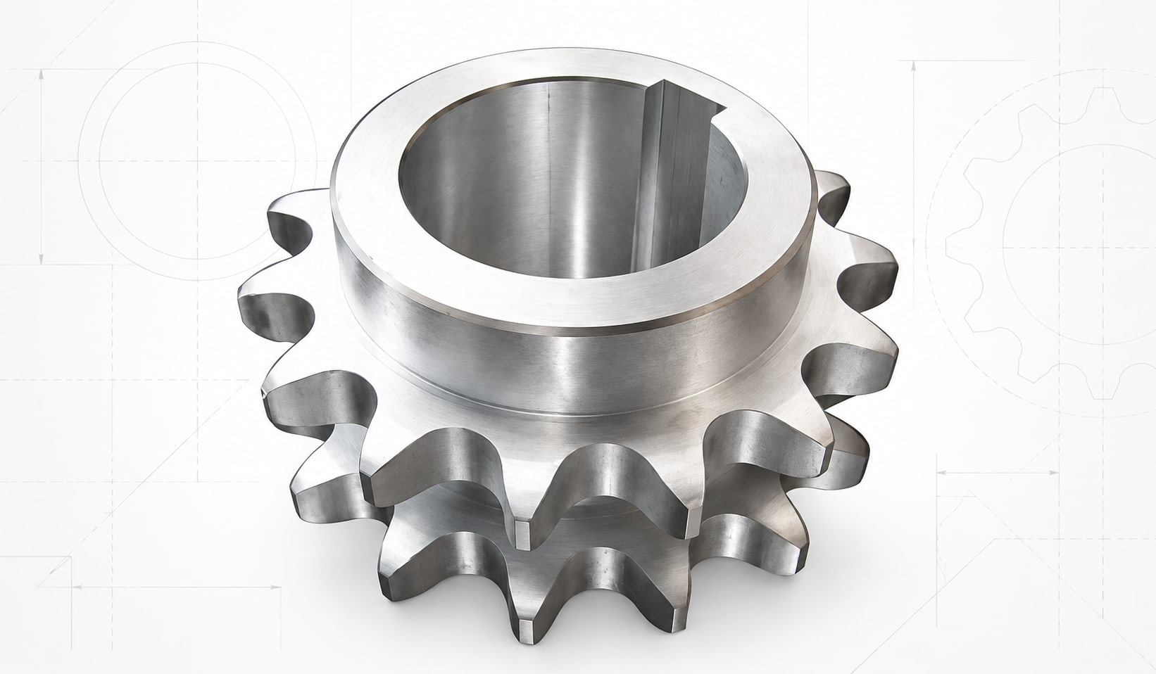Custom Double-Pitch Sprockets