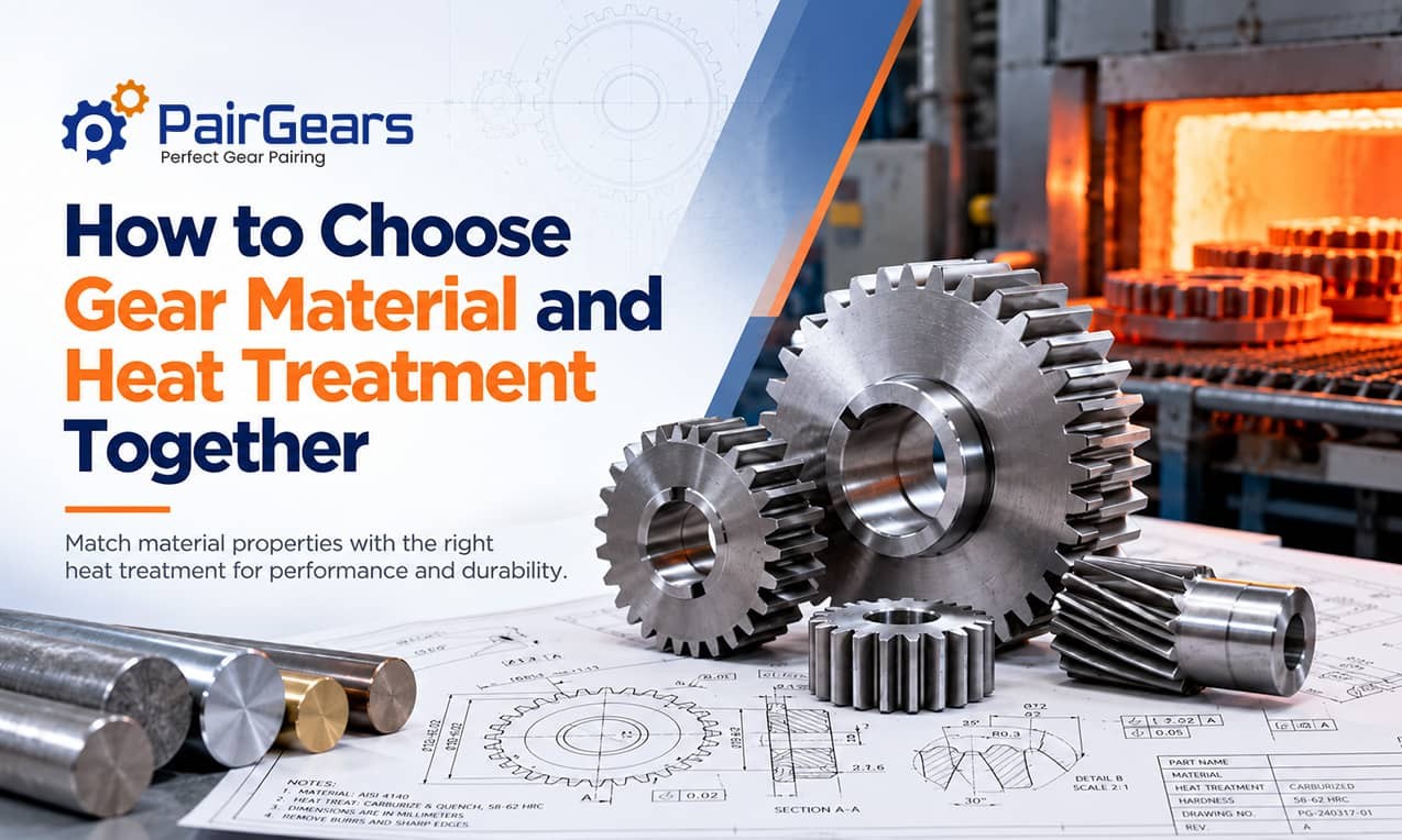 How to Choose Gear Material and Heat Treatment Together