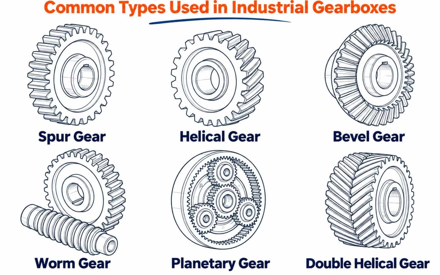 Gear Types Used in Industrial Gearboxes