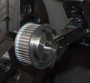 CNC turning for custom belt pulleys