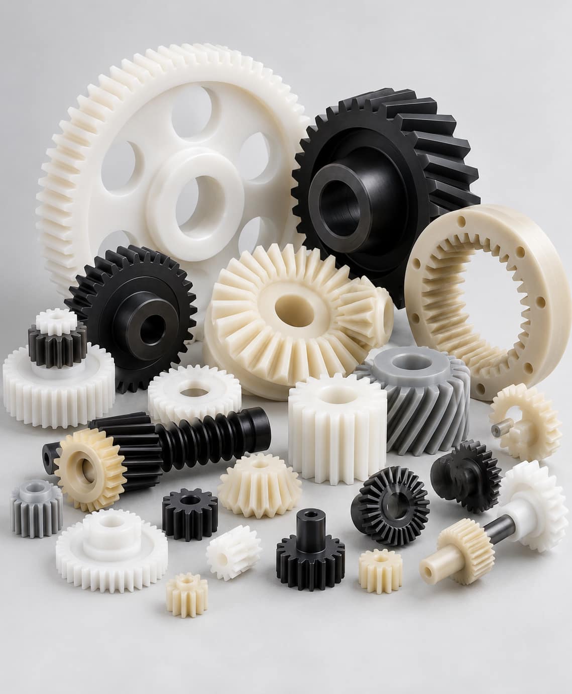 Custom gear components for precision transmission