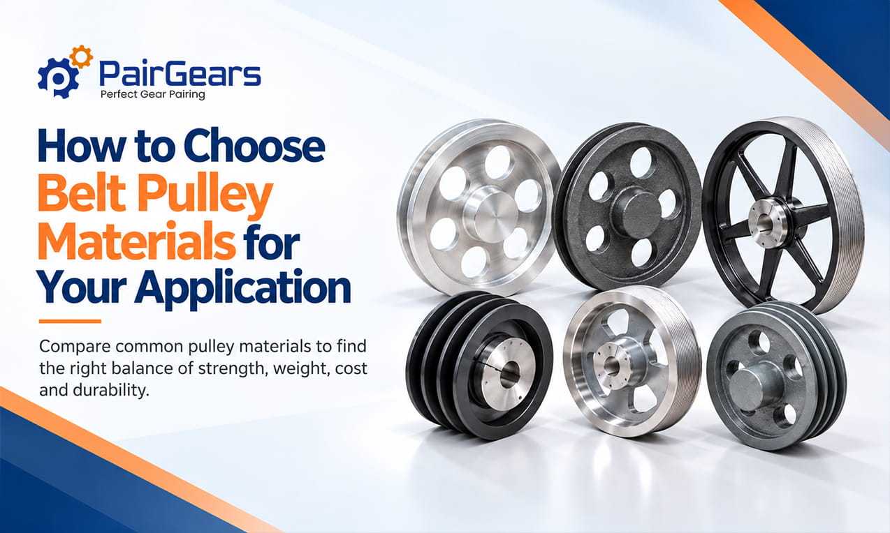 How to Choose Belt Pulley Materials for Your Application?