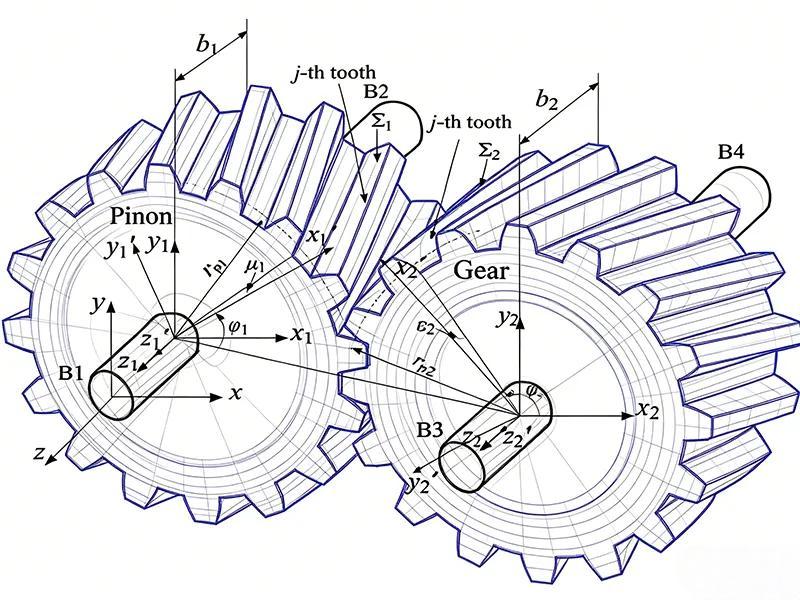 Parallel-axis helical gear pair