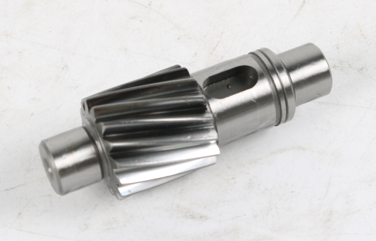 helical pinion shaft for industrial gearmotor gearbox