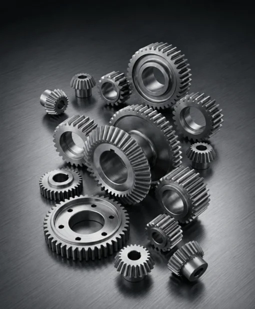 Custom gear components for precision transmission