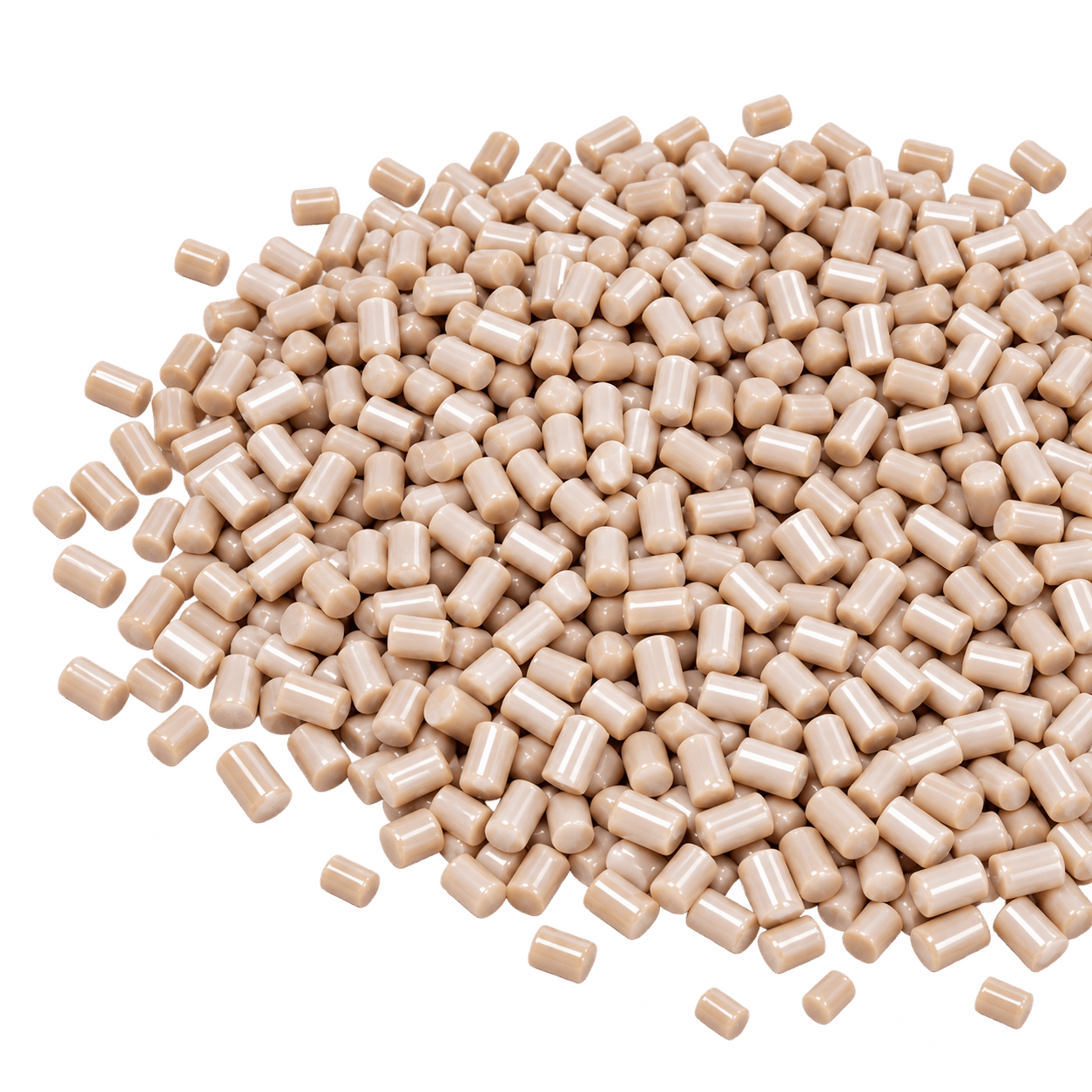 PEEK high-performance engineering plastic material illustration