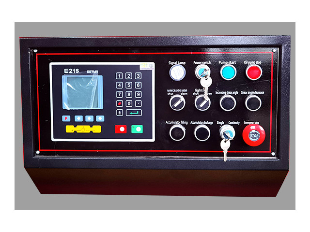Guillotine Shearing Machine E21 NC controller