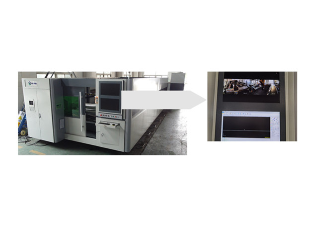Double Table Seal Fiber Laser Cutting Machine Monitor
