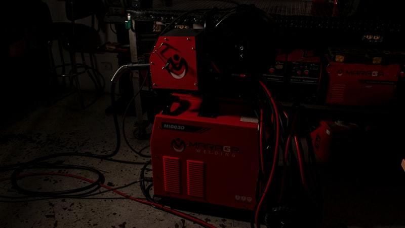 Industrial handheld laser welding machine in operation