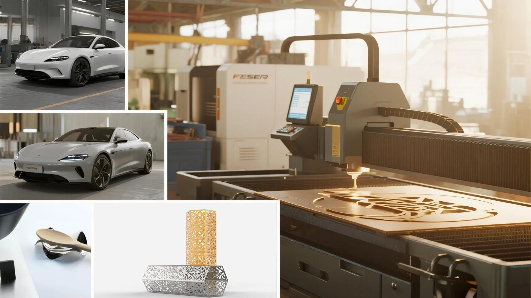 fiber laser applications, laser cutting industry, CNC laser uses