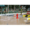 Fire hydrant fountain for water play equipment